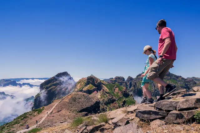 Vereda do Areeiro, górski szlak między Pico do Areeiro i Pico Ruivo