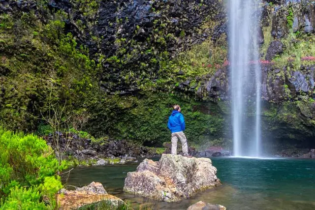 Vereda da Lagoa do Vento, wodospad i jezioro